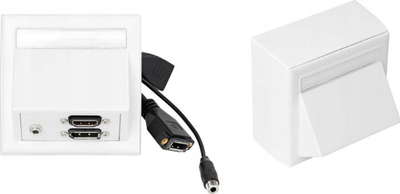 Prizë murale Vivolink WI221292, HDMI DisplayPort 3.5mm, e bardhë