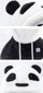 Balakllavë ski Qunature Panda, fleece 2 shtresa, madhësia L, bardh e zez