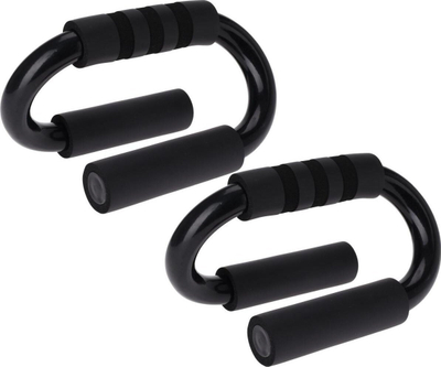 Doreza për pompa XQmax Push Up Stands, set me 2 copë, çelik me shkumë EVA, ngjyrë e zezë