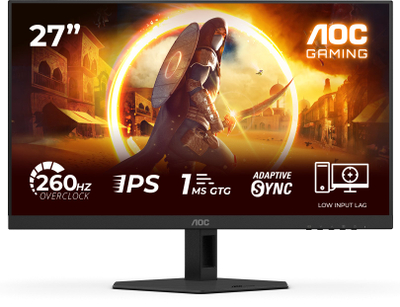 Monitor gaming AOC G4 27G4ZRE, 27", Full HD 260Hz, i zi me të kuqe