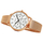 Orë dore për gra Pacific Chronograph X6180-4, 36mm, çelik inox, rozë gold