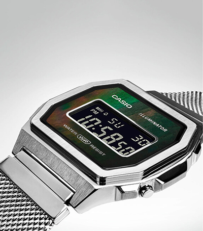 Orë për meshkuj Casio, e argjendtë