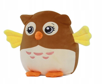 Lodër pelushi DreamBeams Odile The Owl, 18 cm, që ndriçon në errësirë, ngjyrë shumëngjyrëshe