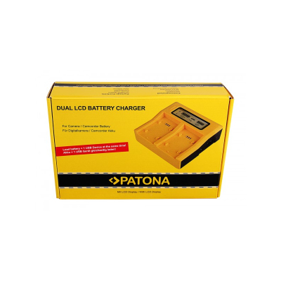 Karikues dual LCD PATONA për Sony NP-FM50 NP-F550 NP-F750 NP-F970