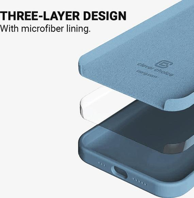 Mbulesë telefoni Crong Color Cover për iPhone 13 Mini, silikon, anti-shok, blu e çelët