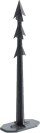 Kunja kopshti Prosperplast PINS, 20cm, set 50 copë, i zi