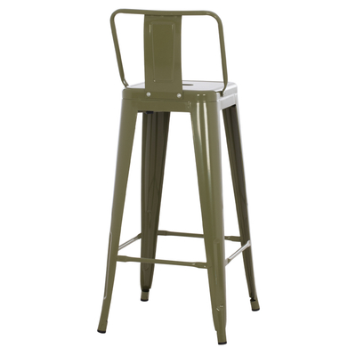 Stol bari me mbështetëse Melita-Pro 42x42x100Hcm (HM8643.43), gjelbër