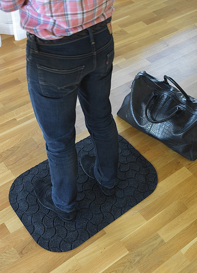 Tapet antistatik Matting StandUp, 77 x 53 cm, kundra lodhjes, i zi
