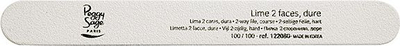 Limë thonjsh Peggy Sage 2-Way Hard, dyanshme, granullim 100/100, e bardhë