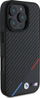 Kllëf telefoni BMW M Carbon Tricolor Line, MagSafe, për iPhone 16 Pro Max, i zi