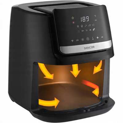Fritezë ajri Sencor SFR6600SS, 6.5L, 1600W, inoks