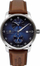 Orë dore Zeppelin 8622-3 New Captains Line, automatike, 43mm, e kaltër me rrip kafe