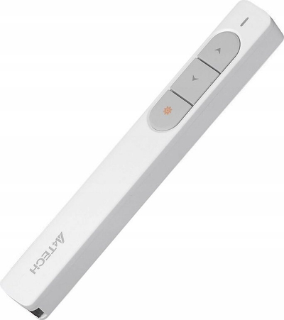 Prezantues lazer A4Tech LP15W, wireless 2.4G, rreze 100m, i bardhë