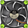 Ftohës Thermaltake Riing LED, 120 mm, i gjelbër