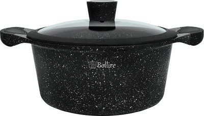 Tenxhere Bollire Milano me kapak, 4.3L, e zezë