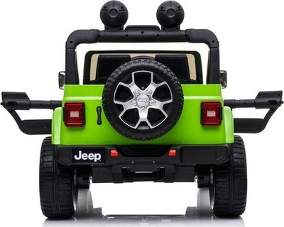 Veturë elektrike për fëmijë Lean Cars Jeep Wrangler Rubicon 4x4, bateri 12V, telekomandë, jeshile
