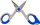 Gërshërë elektrikisti BM 1310, 160mm, dorezë Maxi Grip, gri-blu