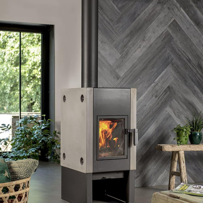 Panele dekorative muri WallArt GL-WA32, set me 30 copa, pamje dru “oak barnwood”, gri hiri
