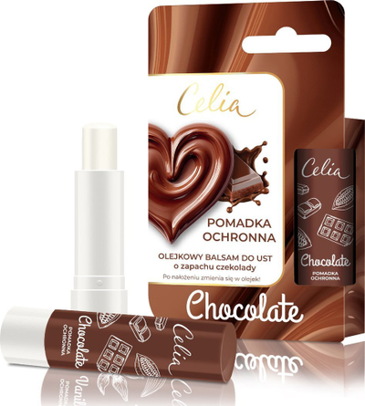 Масло за усни Celia Lip Care Chocolate, заштитно, 4g