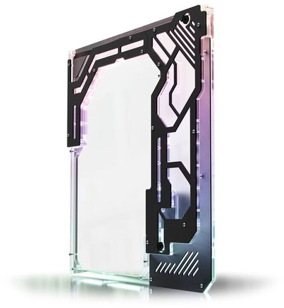 Panel anësor Singularity Computers Spectre 4 Aevum Dual Loop, akrilik i tejdukshëm, ARGB, i zi