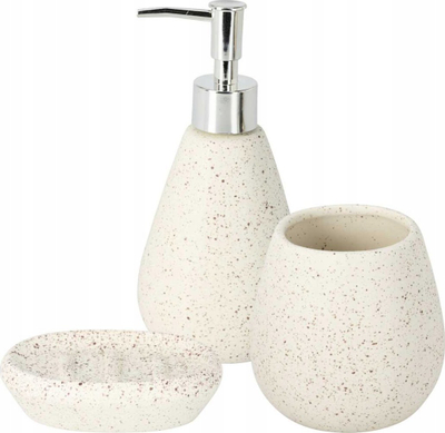 Set aksesorësh banjo Bathroom Solutions 14688468, dozator sapuni, enë sapuni, gotë