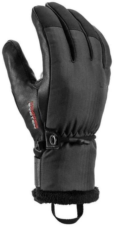 Ракавици за скијање Leki Lantana 3D GORE-TEX, за жени, црни со сива боја