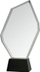 Стаклен трофеј Glass Trophy C069, проѕирен, за гравирање