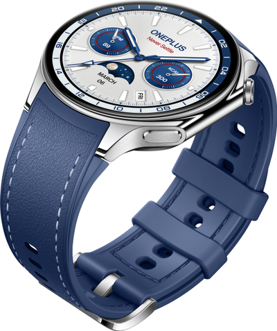 Паметен часовник OnePlus Watch 2 Nordic Blue Edition, сафирно стакло, сина боја