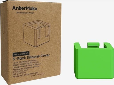 Kapak silikoni për hotend AnkerMake M5, set me 5 copë, deri në 260°C, jeshil