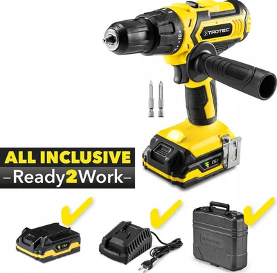 Çekiç‑trapano me bateri Trotec PHDS 11-20V, Li-Ion, 20V, verdh e zi