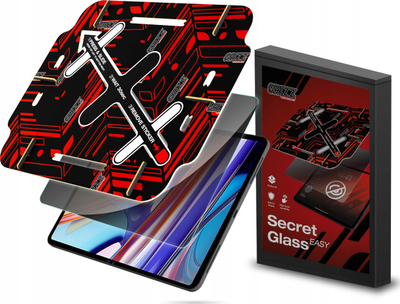 Xham mbrojtës Grizz Privacy Glass për Ulefone Armor Pad 3 Pro, me aplikues Easy, transparent