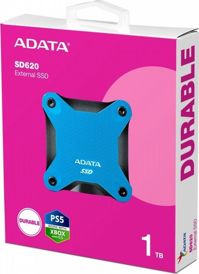 SSD i jashtëm ADATA SD620, 1TB, USB 3.2, zi blu