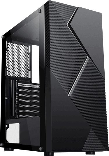 Kase kompjuteri Gamer Elite BPA1, ATX, panel xhami tempered, e zezë