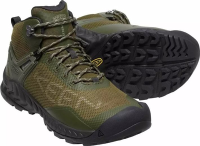 Планинарски чизми Keen Nxis Evo, водоотпорни, мажи, Forest Night Dark Olive