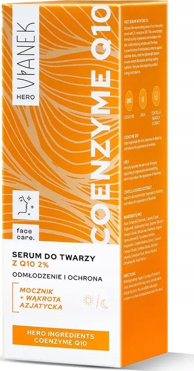 Серум за лице Vianek Hero Rejuvenating, коензим Q10, 30 ml