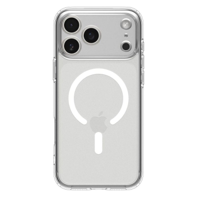 Mbrojtëse telefoni Spigen Ultra Hybrid MagSafe për iPhone 17 Pro, transparente, Frost White