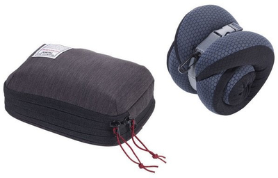Jastëk udhëtimi për qafë Troika Business Travel Pillow, memory foam, me çantë kompresimi, i zi