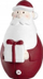 Figurinë zbukuruese Leonardo Santa Claus, me qiri, 30cm