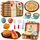 Set pikniku LEAN Toys me shportë thurje, 33 pjesë, shumëngjyrësh