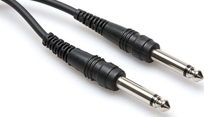 Kabllo audio Hosa CPP 105, mono Jack 6.3mm në mono Jack 6.3mm, 1.5m, e zezë