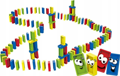 Loja tavolinë Domino Game Family, 100 pjesë, plastike, shumëngjyrëshe