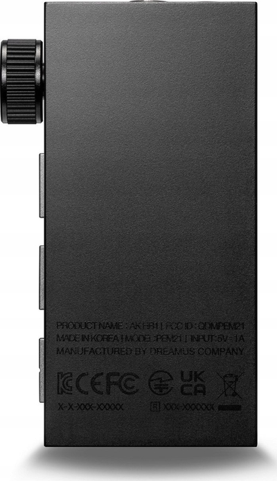 Портабилен DAC AMP Astell&amp;Kern AK HB1, Bluetooth, аудио со кабел, црн