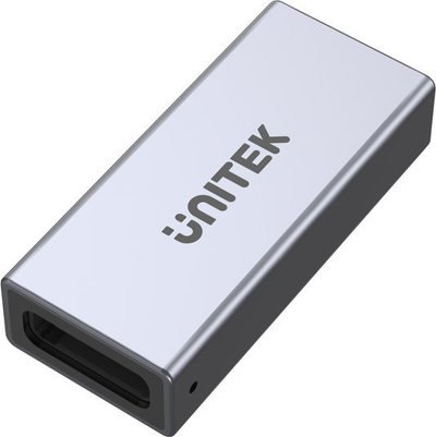 Adapter USB Unitek A1036GY, USB C në USB C, 8K, 240W, argjendtë