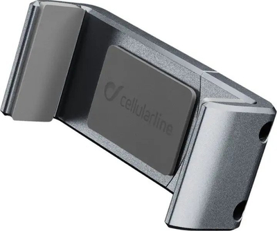 Mbajtëse universale makine për telefon Cellularline Handy Drive Pro, për grilë ajri, rrotullim 360°, gri e errët
