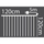 Dritare dekorative me LED, perde me 144 drita, 120×120cm, warm white, e bardhë e ngrohtë