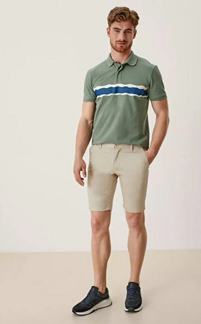 Pantallona të shkurtra S.Oliver Slim Fit, bezhë, 13.205.74.X161.8155