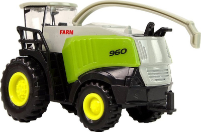 Lodër makinë korrëse LEAN Toys Farm 960, plastikë, për kalamaj 3+, jeshile
