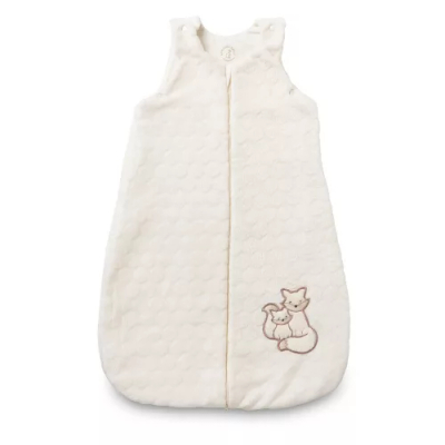 Set dhuratë bebe Kenguru Gold Popcorn Fox, thes gjumi TOG 2, 4-8 muaj, ekru