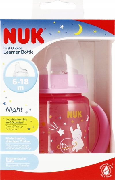 BiberoN NUK First Choice Plus, 150ml, silikon, rozë