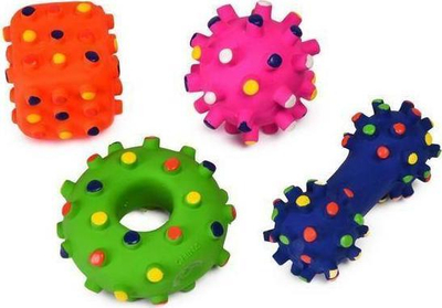 Lodër qenësh Nobby, latex me dalldime, 6-10cm, shumëngjyrëshe